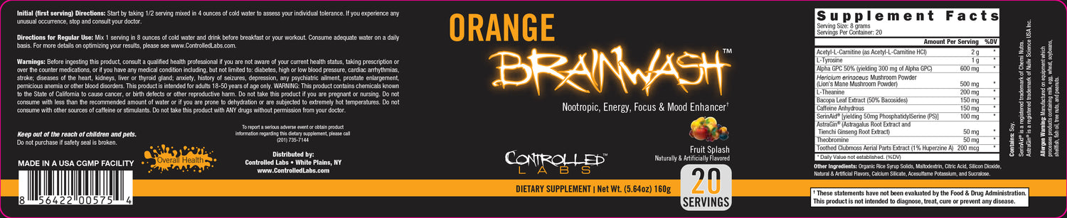 brainwash fruit splash label