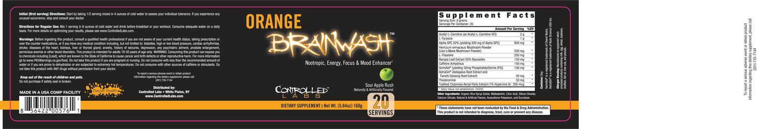 brainwash sour apple label