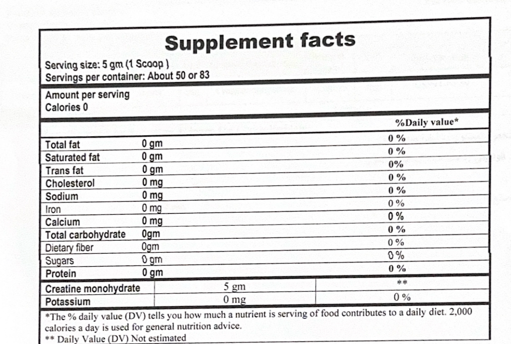 Creatine Monohydrate