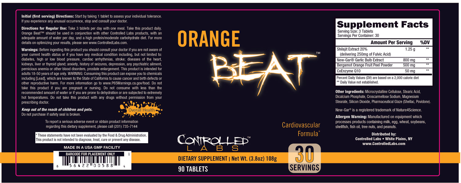 orange beat 30 label