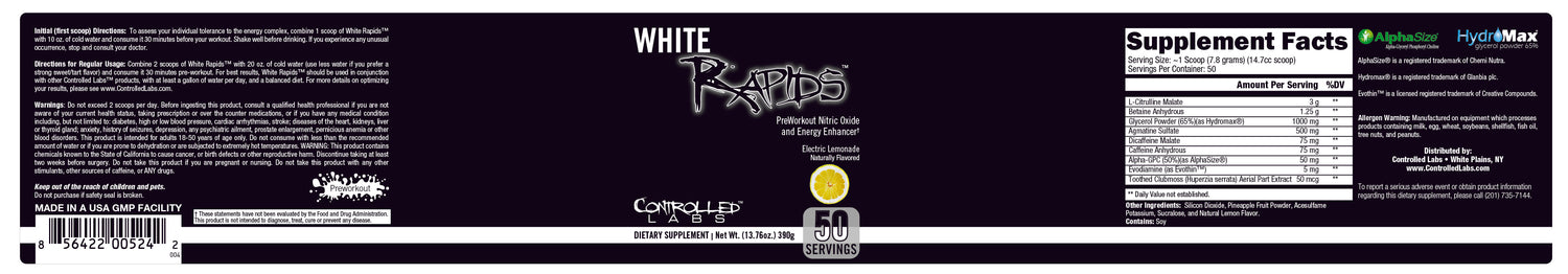 white warped 50 lemon label