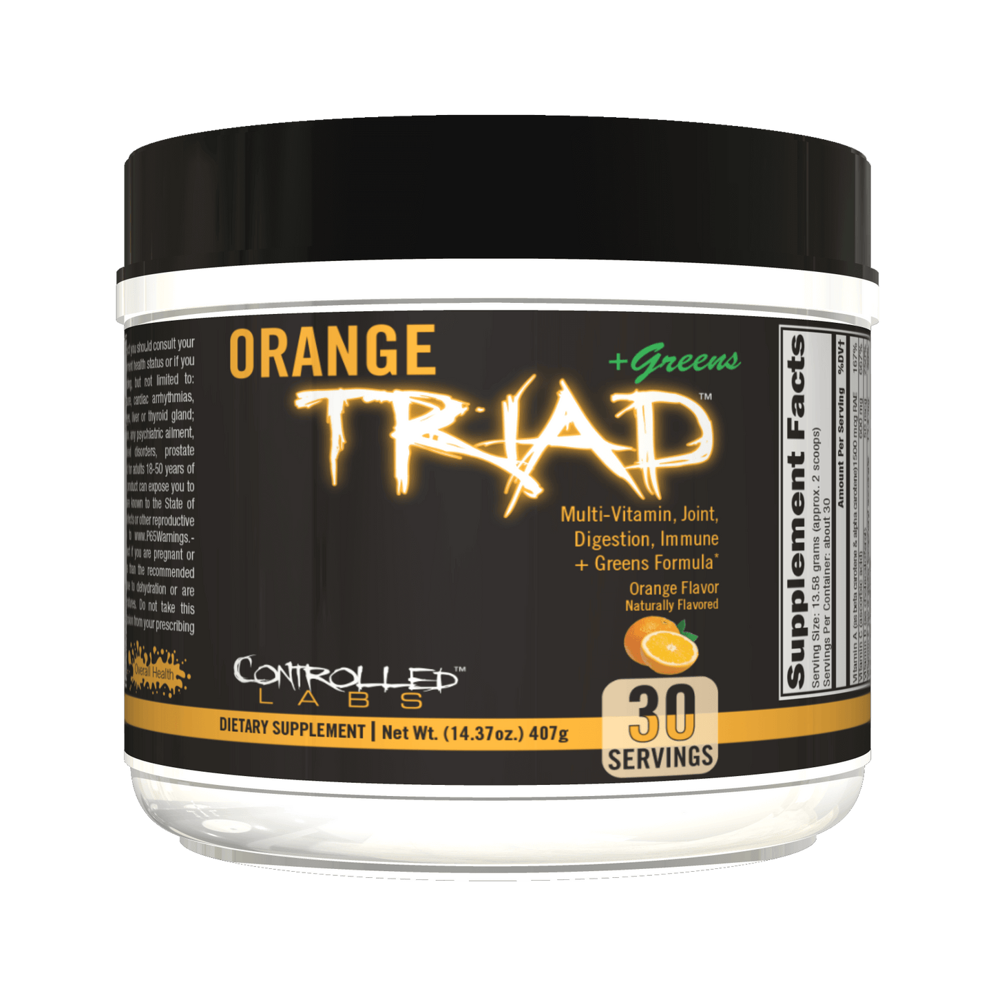 Orange Triad + Greens