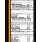 Orange Greens | Orange | Supplement Facts 2