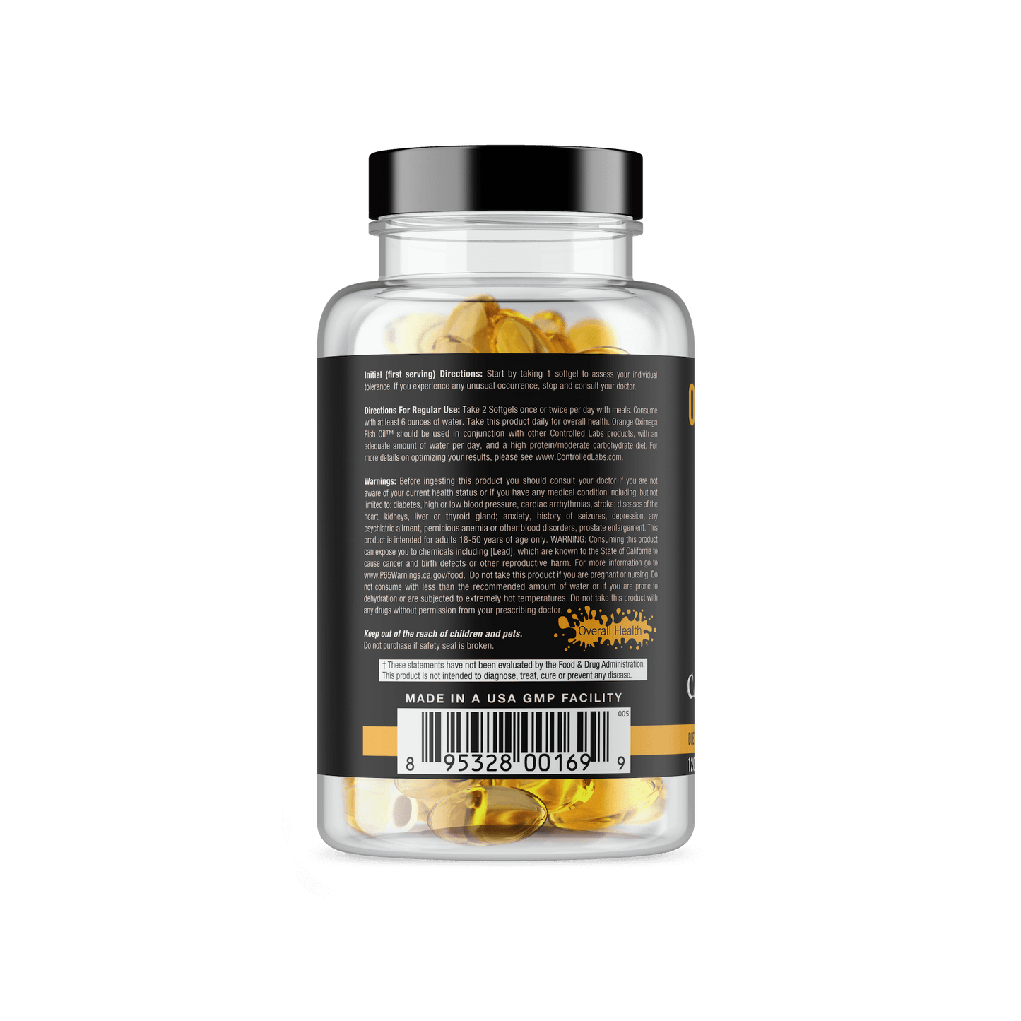 Orange Oximega fish oil left