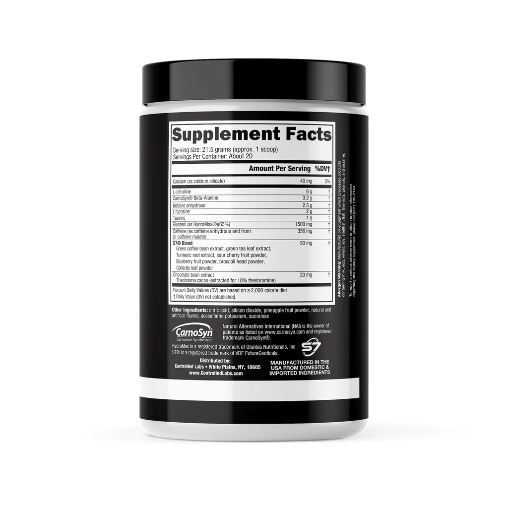 WhiteFlood Watermelon Supplement Facts